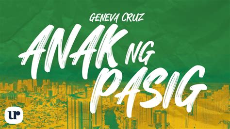 anak ng pasig lyrics|Geneva Cruz – Anak Ng Pasig .